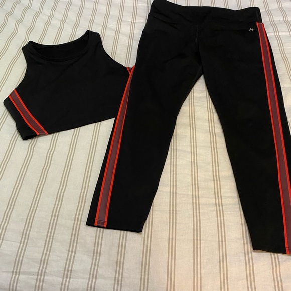 JoyLab Pants & Jumpsuits Joy Lab Athletic Set Black And Red Or Size